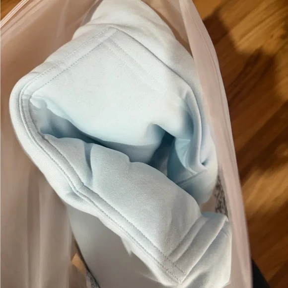 Comfrt Women's Light Blue Hoodie - Picture 5 of 5